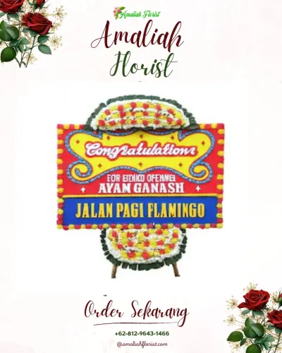 Bunga Papan Congratulation di Teluk Tering